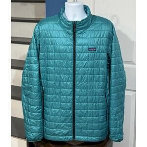 Men's Size XXL (2XL) Patagonia Nano Puff Insulated Belay Blue Full Zip Jacket!